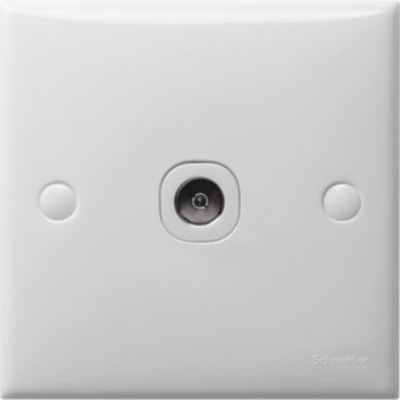 Schneider CLASSIC Wiring Devices TV Outlet 1 Gang TV Koaksial 75 Ohm