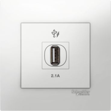 Schneider VIVACE Wiring Devices USB Charger 1x2.1A